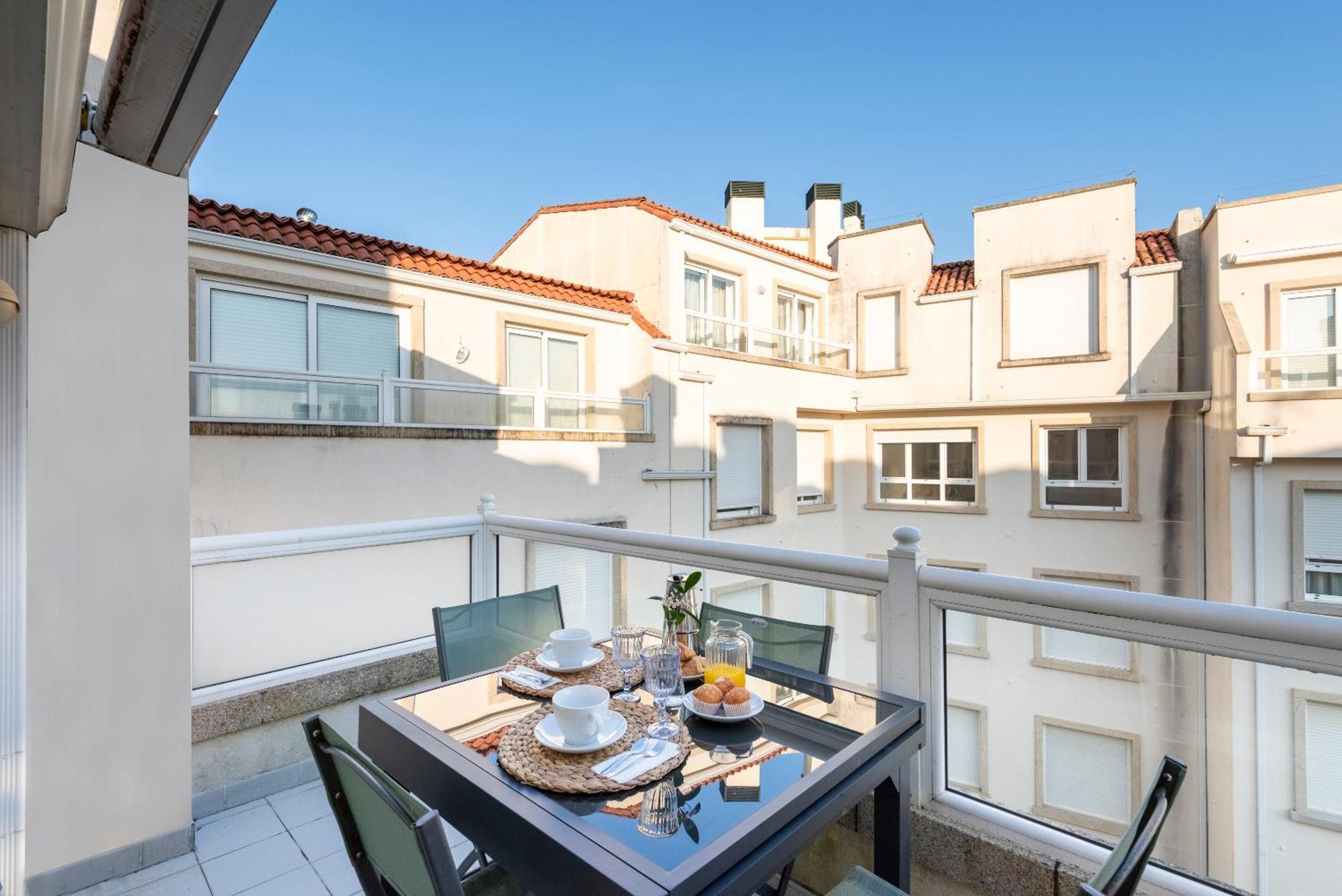 Apartamento Playa Silgar -50 M Playa Con 2 Garajes Y 3 Dormitorios Sanxenxo Exterior foto